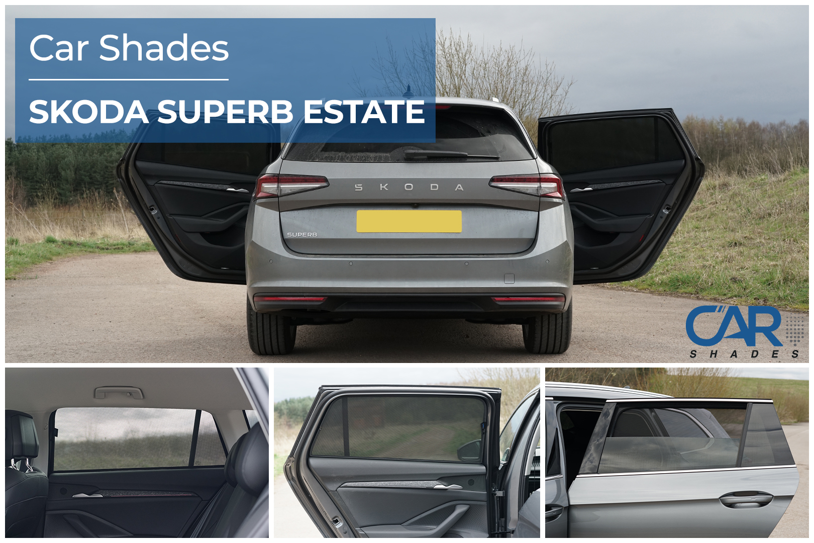 Car Shades - Rear Door Set