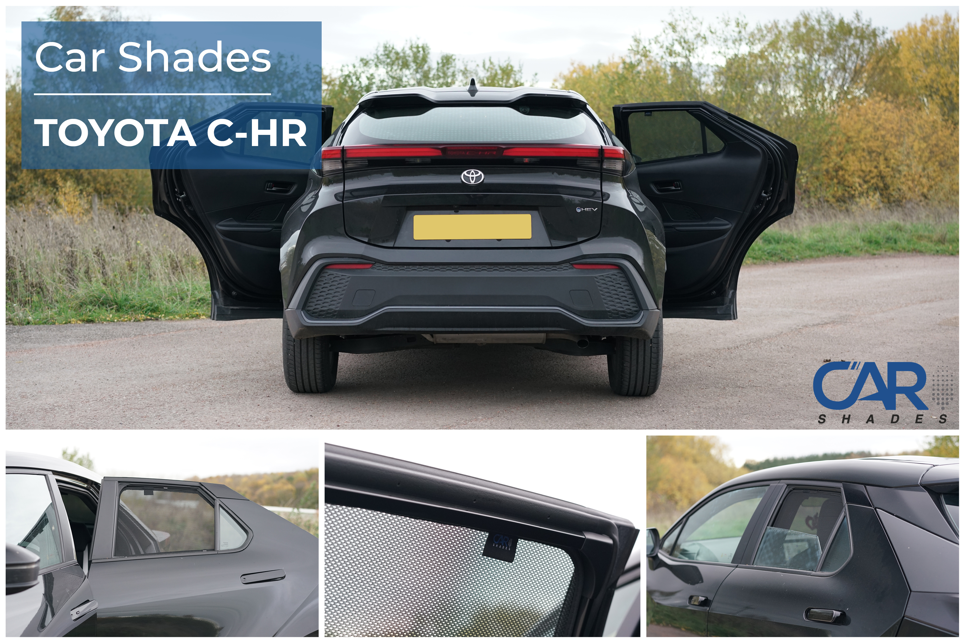 Car Shades - Rear Door Set