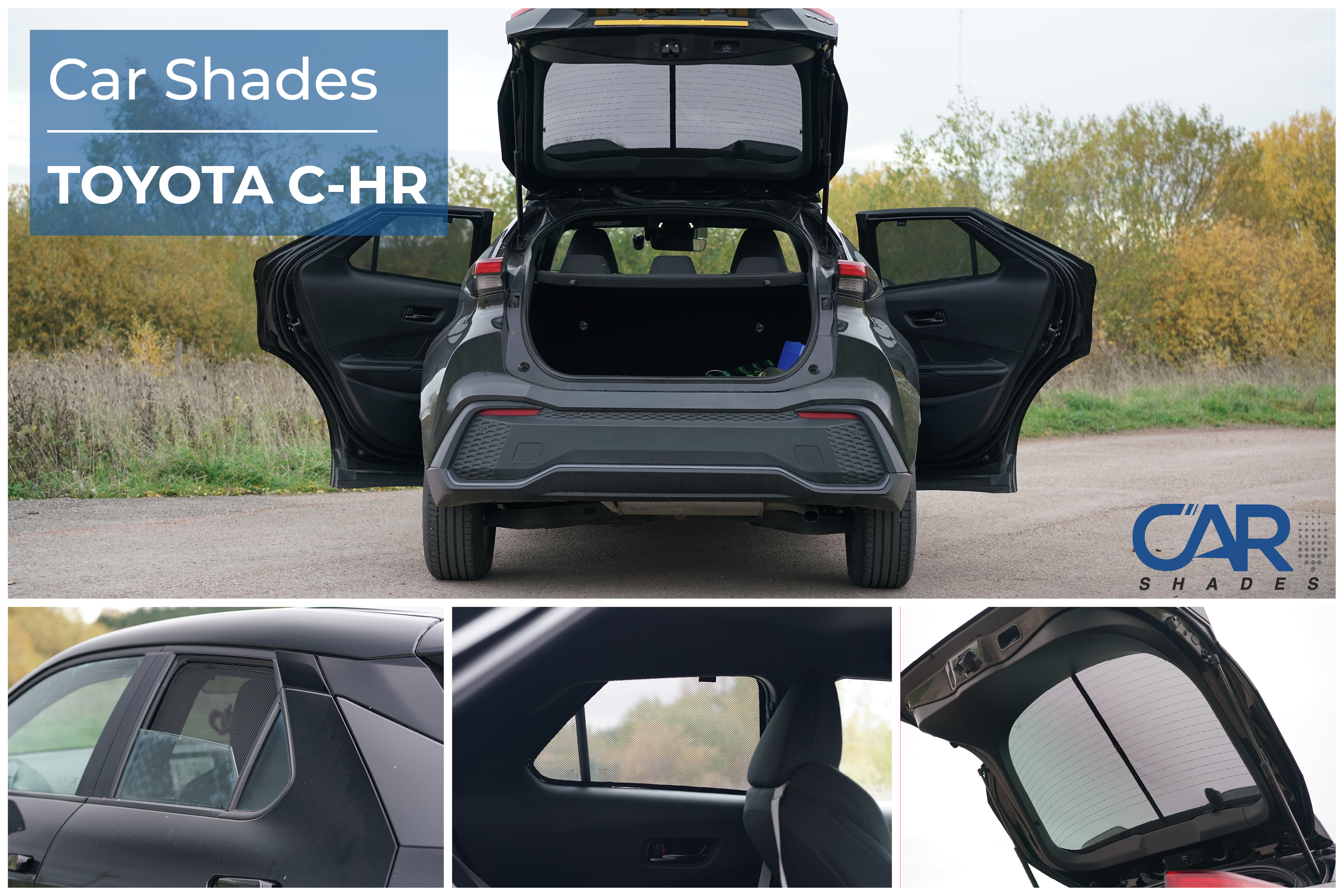 Car Shades - Rear Door Set