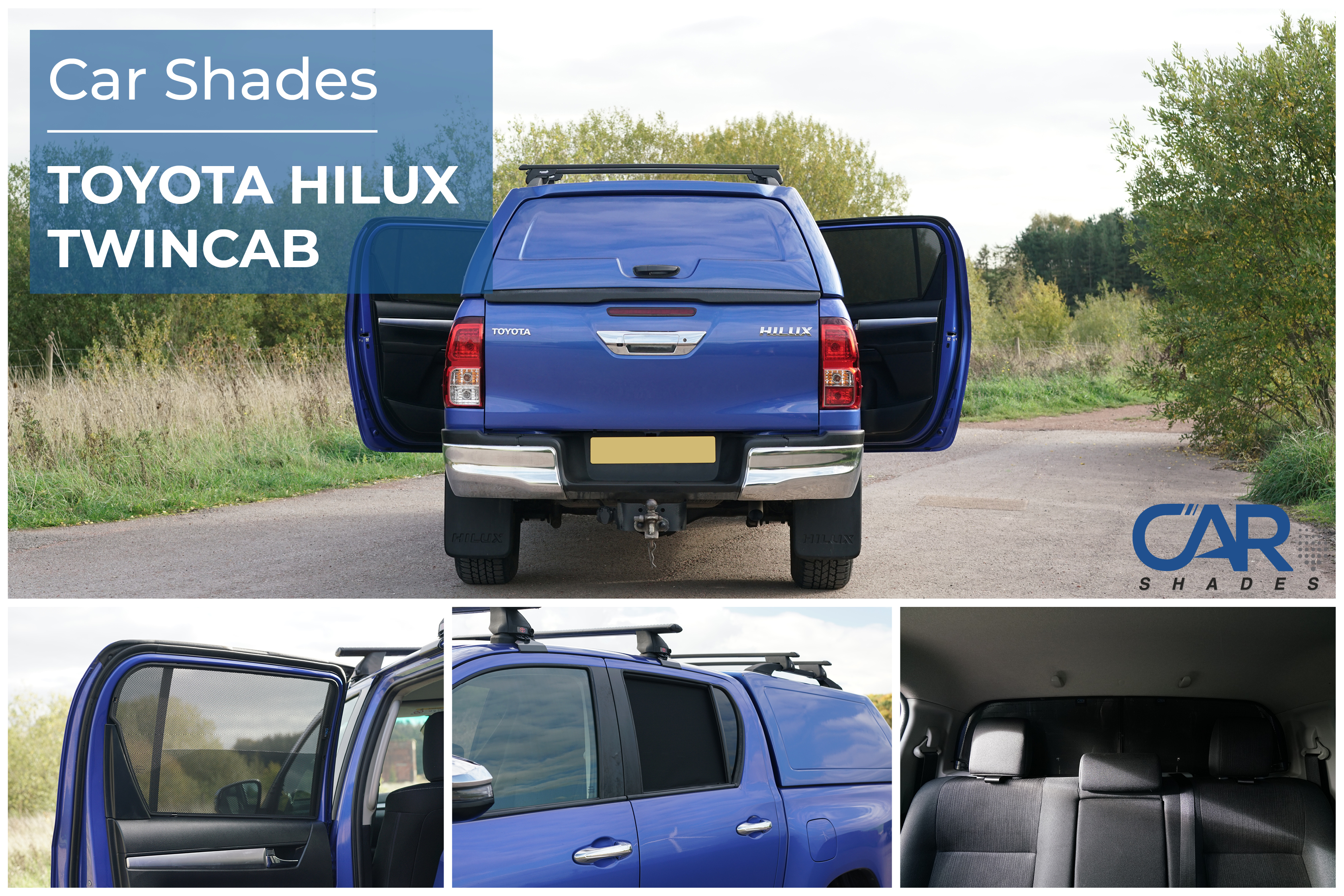 Car Shades - Rear Door Set