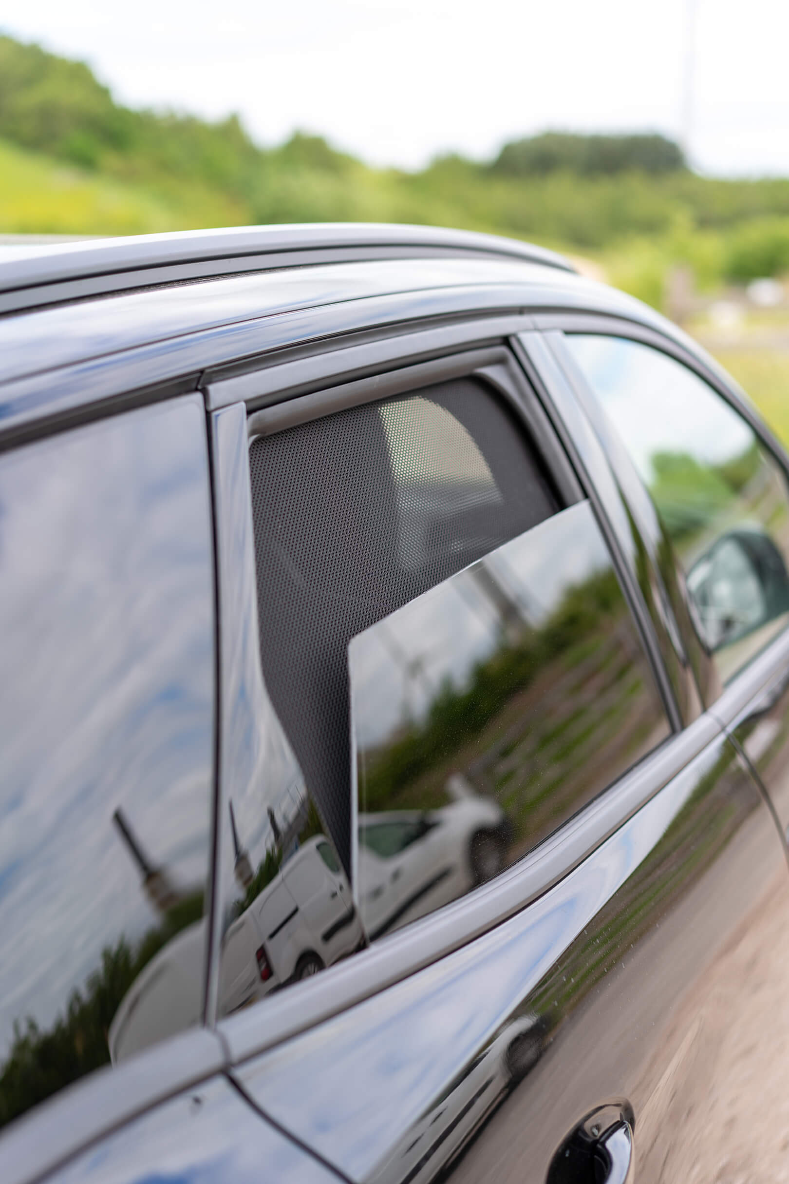 Set Car Shades (achterportieren) compatibel met Peugeot 3008 II 2016-2024 (2 -delig) Pasklare Auto Zonwering