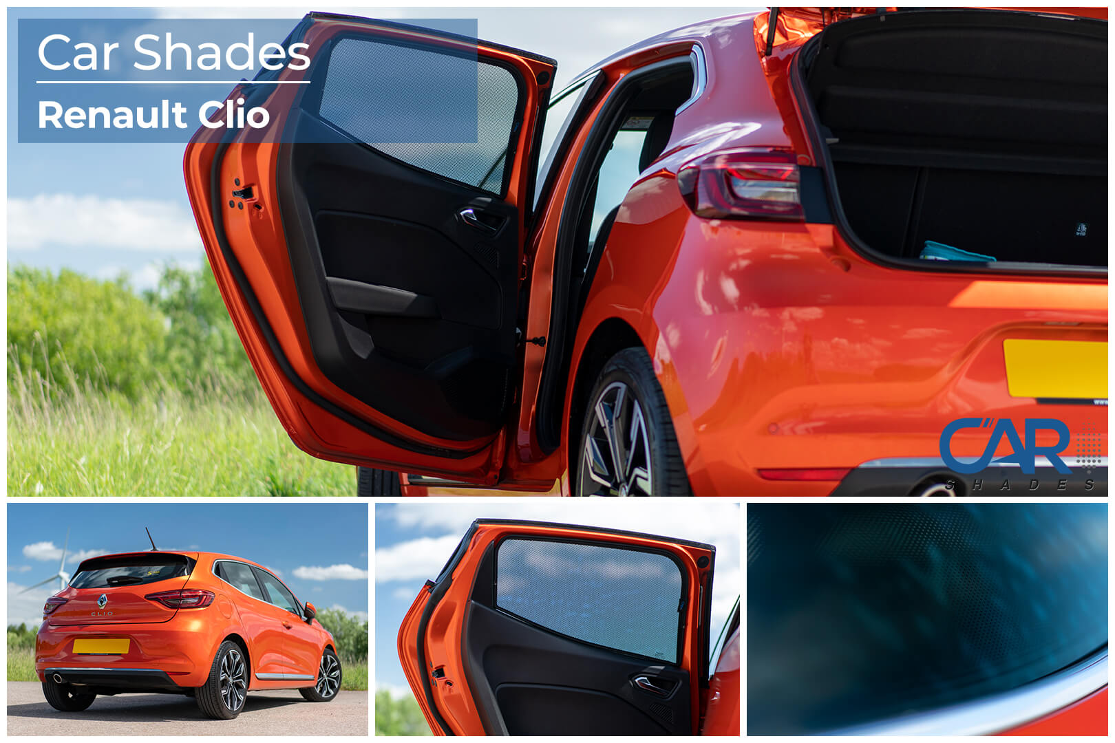 Car Shades - Rear Door Set