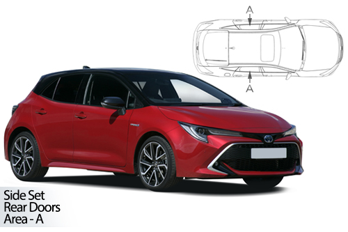 Car Shades - Toyota Corolla 5 Door Hatchback 2018> Rear Door Set