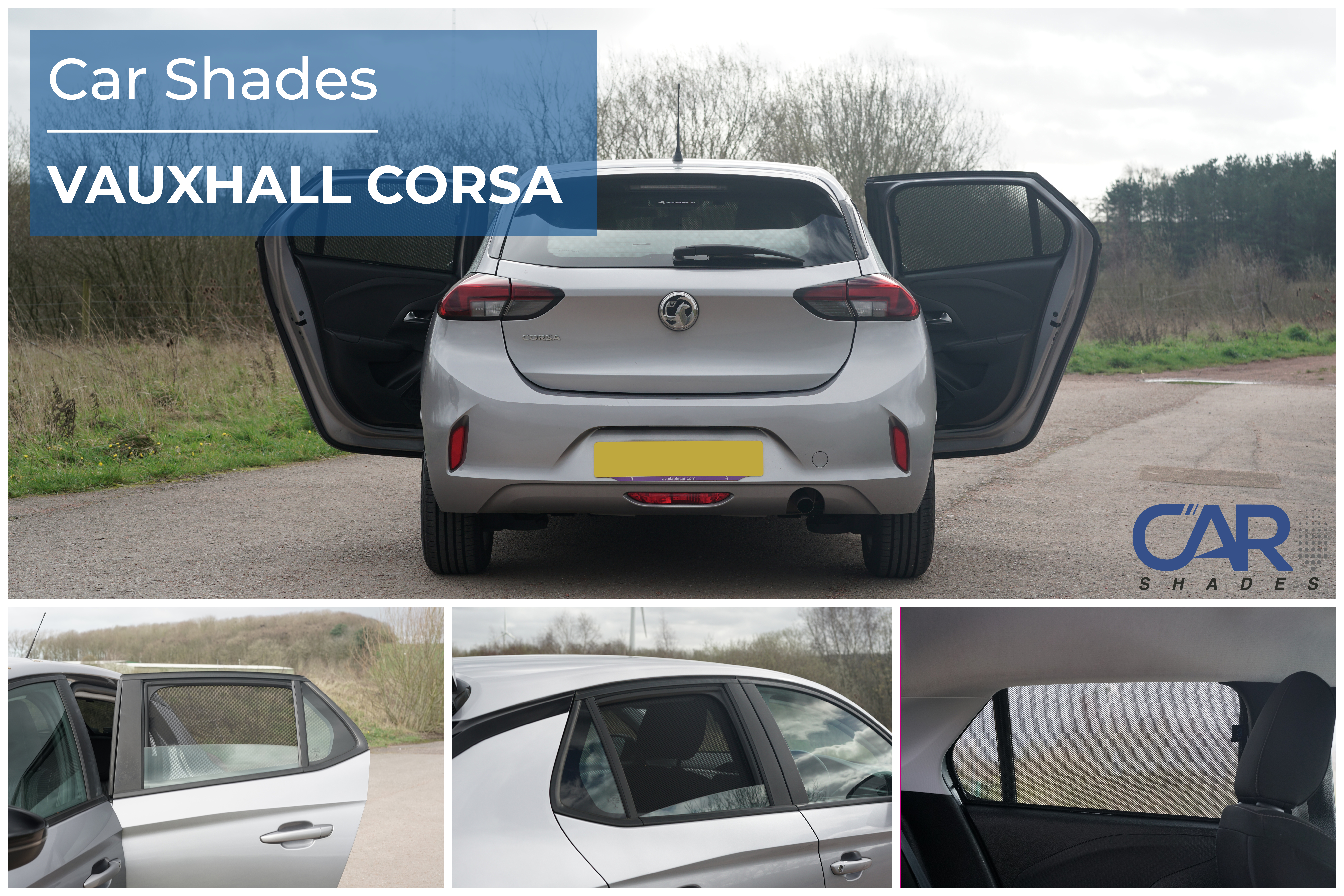 Car Shades - Rear Door Set