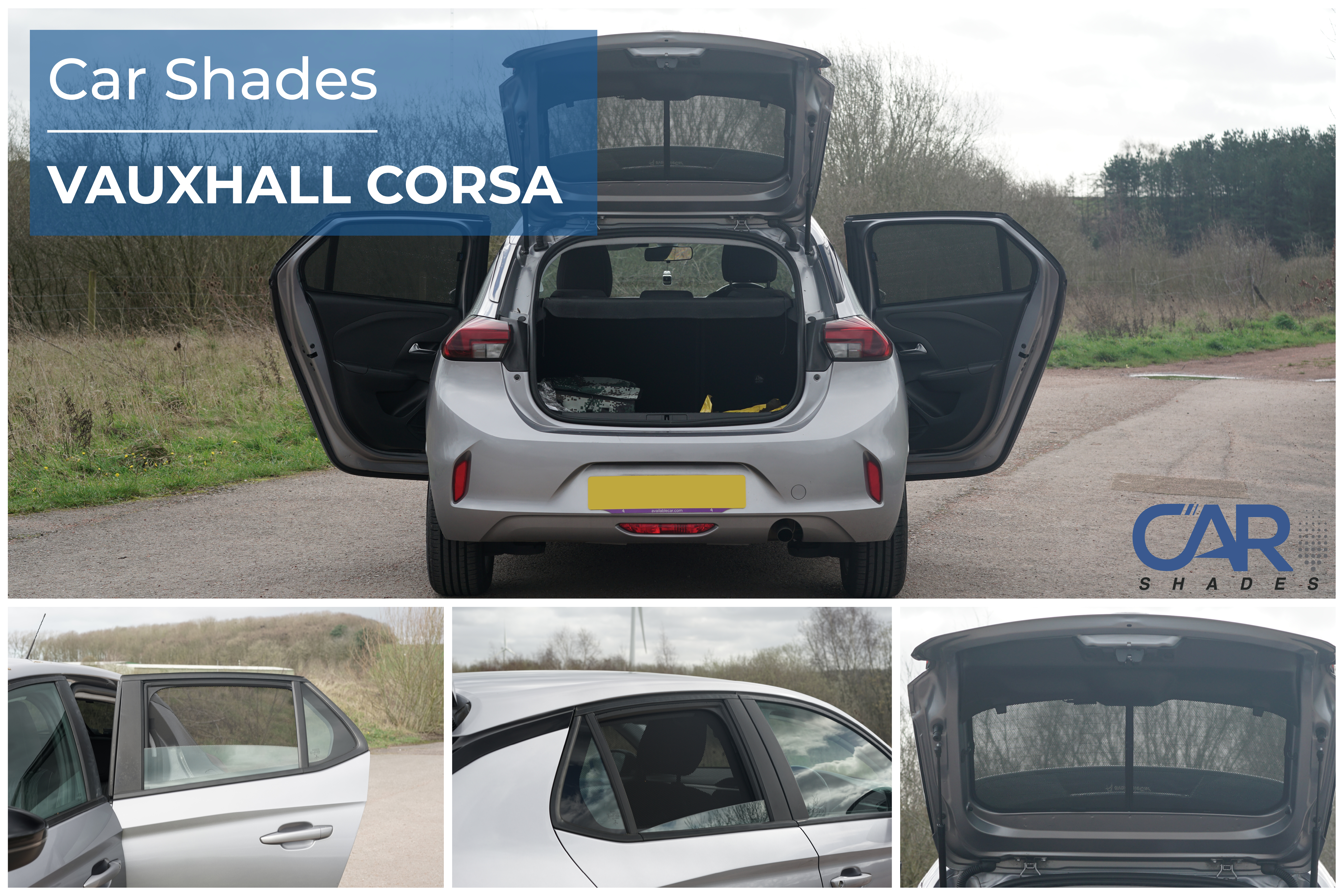 Car Shades - Rear Door Set
