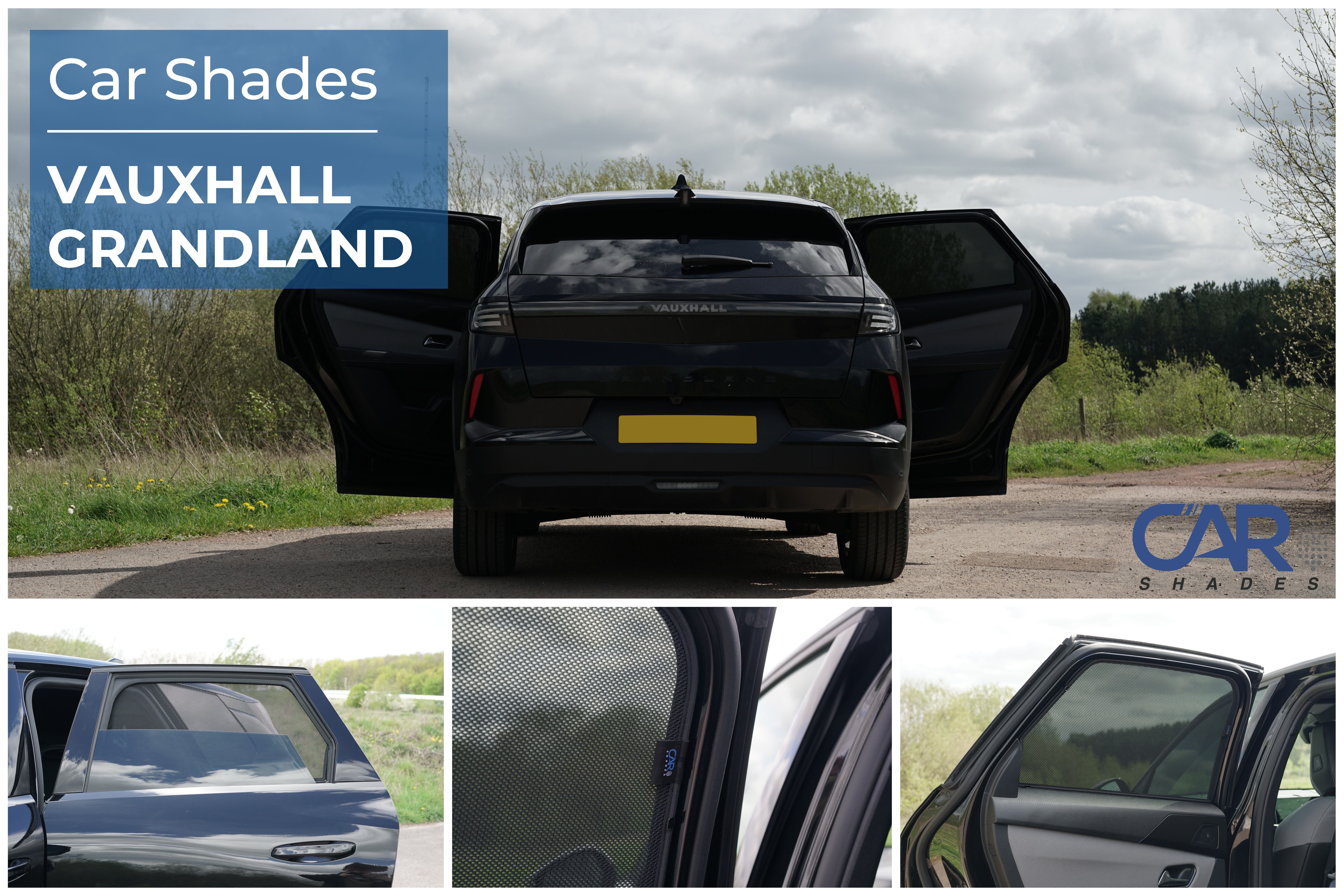 Car Shades - Rear Door Set