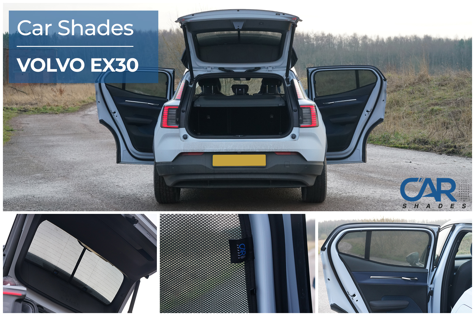 Car Shades - Rear Door Set