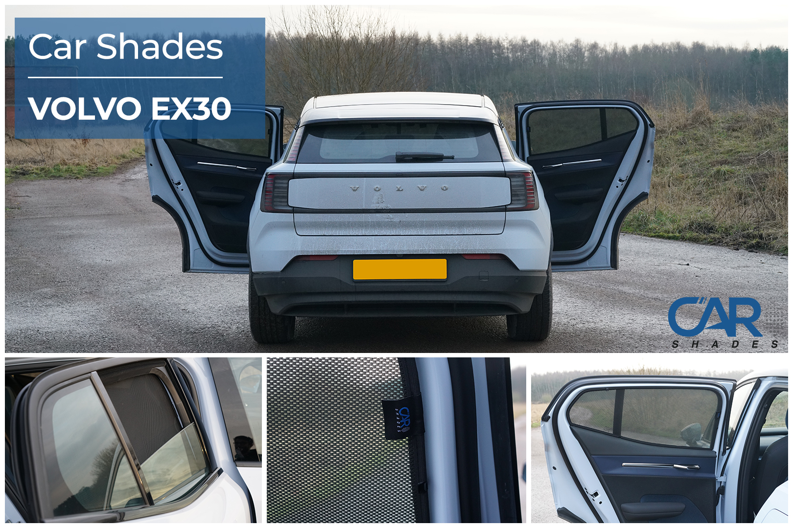 Car Shades - Rear Door Set