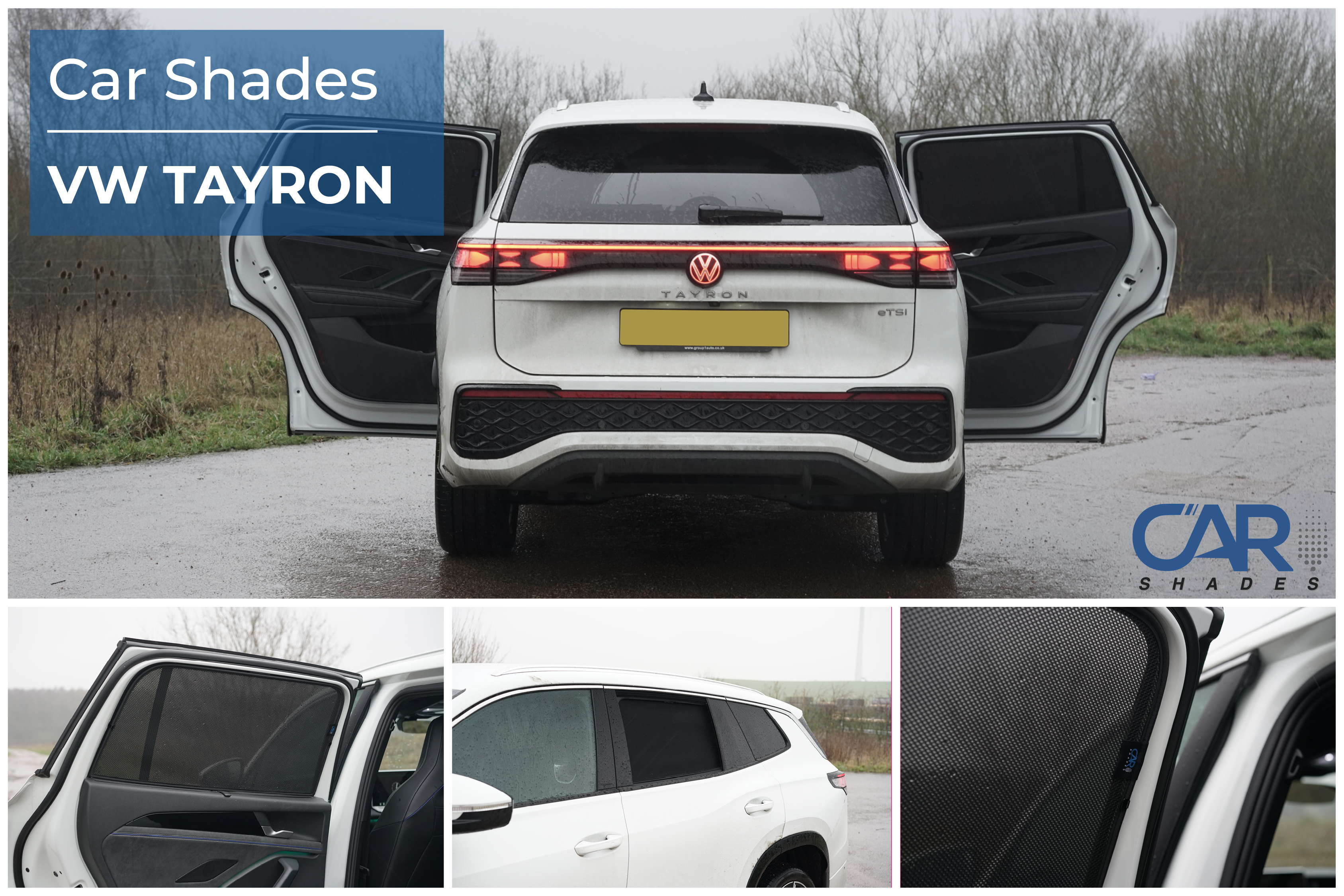 Car Shades - Rear Door Set