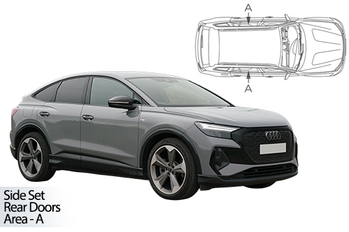 Car Shades Audi Q4 Sportback 22> Rear Door Set