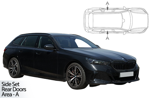 Car Shades BMW 5 Series Estate 2024> Rear Side Set