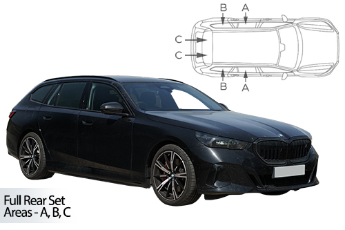 Car Shades BMW 5 Series Estate 2024> Full Rear Set