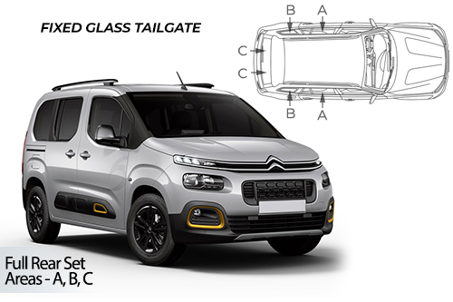 Car Shades - Citroen Berlingo Multispace 2018> Full Rear Set