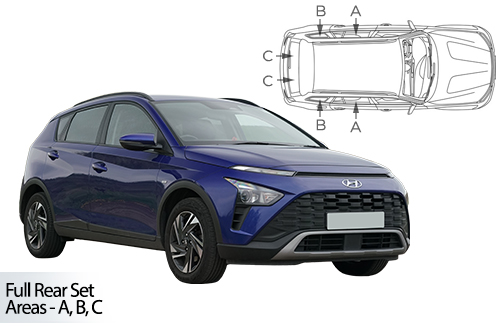 Car Shades Hyundai Bayon 21> Full Rear Set
