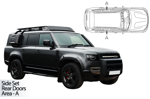 Car Shades Land Rover Defender 130 Rear Side Set