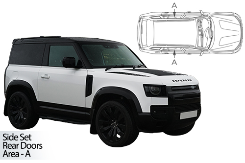 Car Shades Land Rover Defender 90 20> Rear Side Set