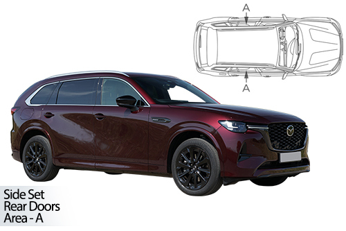 Car Shades Mazda CX80 2024> Rear Side Set