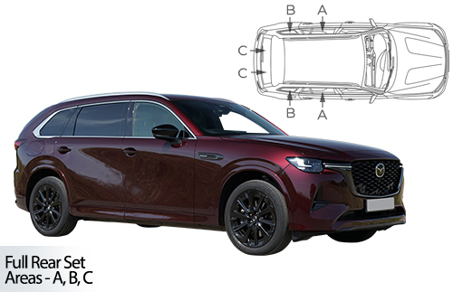 Car Shades Mazda CX80 2024> Full Rear Set