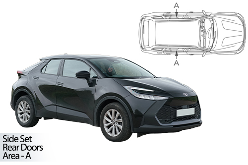 Car Shades Toyota C-HR 23> Rear Door Set