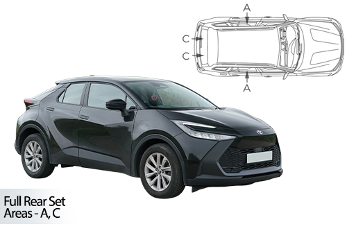 Car Shades Toyota C-HR 23> Full Rear Set