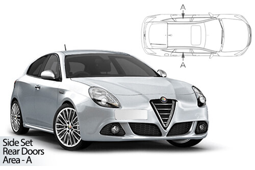 UV Car Shades - Alfa Giulietta 5Dr 10>20 Rear Door Set
