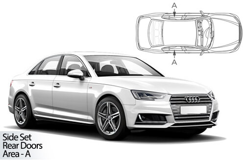 UV Car Shades - Audi A4 4Dr 2015> Rear Door Set