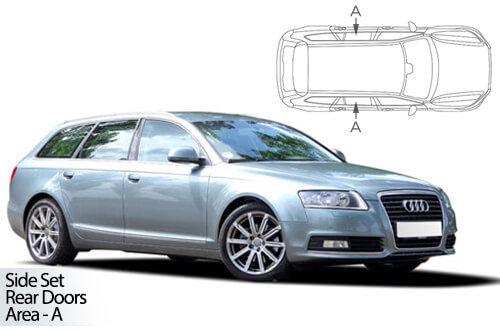 UV Privacy Car Shades - Audi A6 AVANT 04-11 Rear Door Set