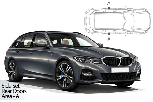 Car Shades - BMW 3 Series (G21) Touring 2019> Rear Door Set
