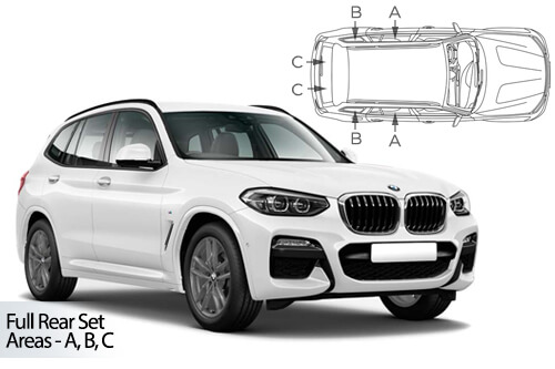 Car Shades - BMW X3 2018-24 iX3 2020-24 (G01) 5dr Full Rear Set