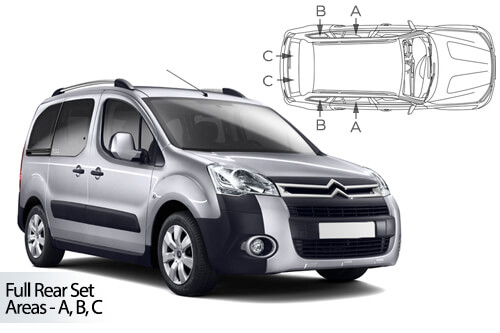 Car Shades Citroen Berlingo Multispace 5dr 08-18 Full Rear Set