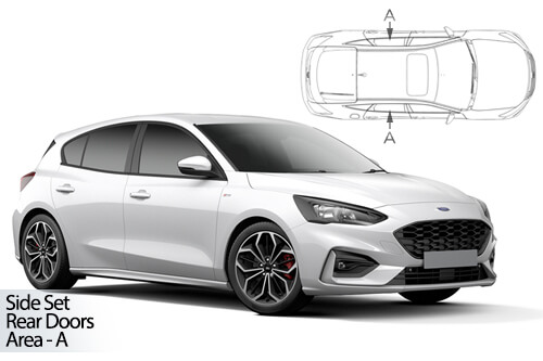 Car Shades Ford Focus 5dr 2018> Rear Door Set