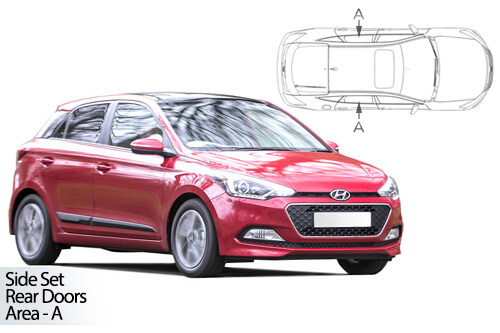 Car Shades Hyundai i20 5dr 14-20 Rear Door Set