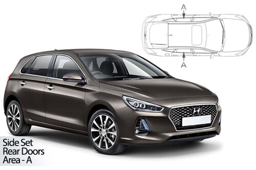 UV Car Shades - Hyundai i30 5dr 2016> Rear Door Set
