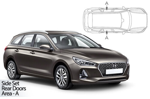 Car Shades - Hyundai i30 Estate 2016> Rear Door Set