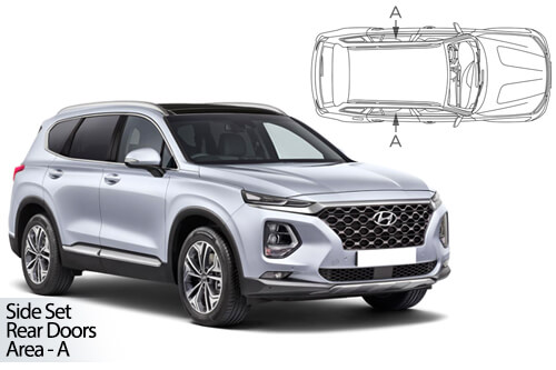 Car Shades - Hyundai Santa Fe 2018> Rear Door Set