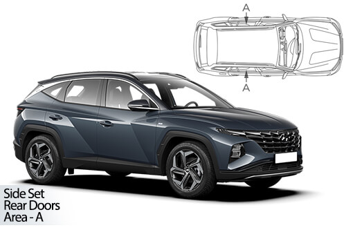 Car Shades - Hyundai Tucson 5dr 2021> Rear Door Set