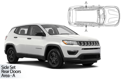 Car Shades - Jeep Compass 2018> Rear Door Set