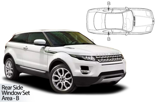 Car Shades Land Rover Evoque 3 Door 11-18 Rear Door Set