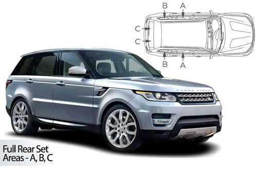 Car Shades Land Rover Range Rover Sport 5 door	13> Full Rear Set