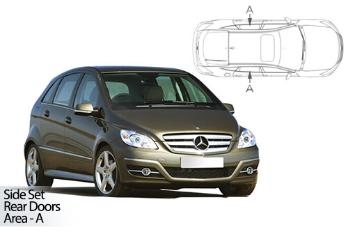 UV Car Shades - Mercedes B CLASS 5dr 05-11 T245 Rear Door Set