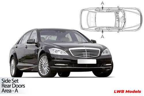 Car Shades Mercedes-Benz	SClass LWB W221 4Dr 06-13 Rear Door Set