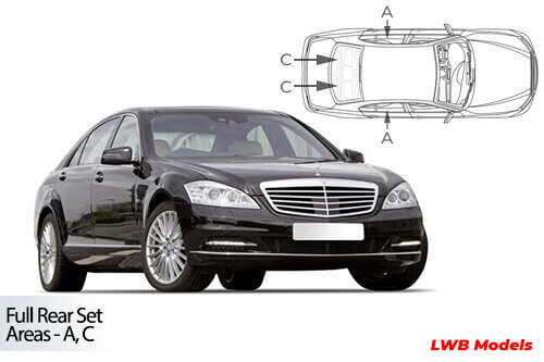 Car Shades Mercedes-Benz	SClass LWB W221 4Dr 06-13 Full Rear Set