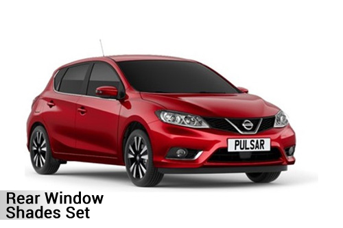 UV Car Shades - Nissan Pulsar 5dr 14>19 Rear Door Set