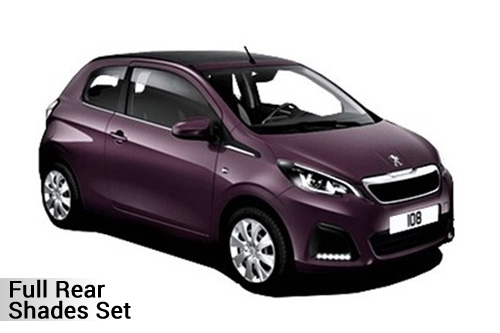Car Shades Peugeot 108 3 door 2015-21 Full Rear Set