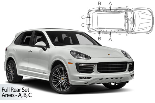 UV Car Shades - Porsche Cayenne 5dr 11-17 Full Rear Set