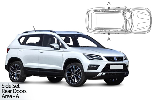 UV Car Shades - Seat Ateca 5dr 2016> Rear Door Set