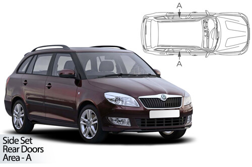 Car Shades Skoda Fabia Estate 07-14 - Rear Door Set