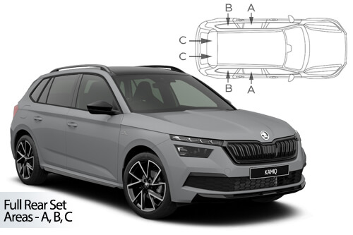 Car Shades - Skoda Kamiq 2019> Full Rear Set