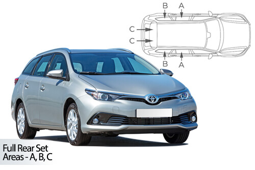 UV Car Shades - Toyota Auris Estate 12-18 Full Rear Set