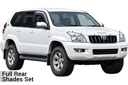 Car Shades Toyota LandCruiser LC3 Prado 5 dr 02-10 Full Rear Set